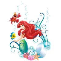 Wandtattoo - Arielle - Größe 50 x 70 cm