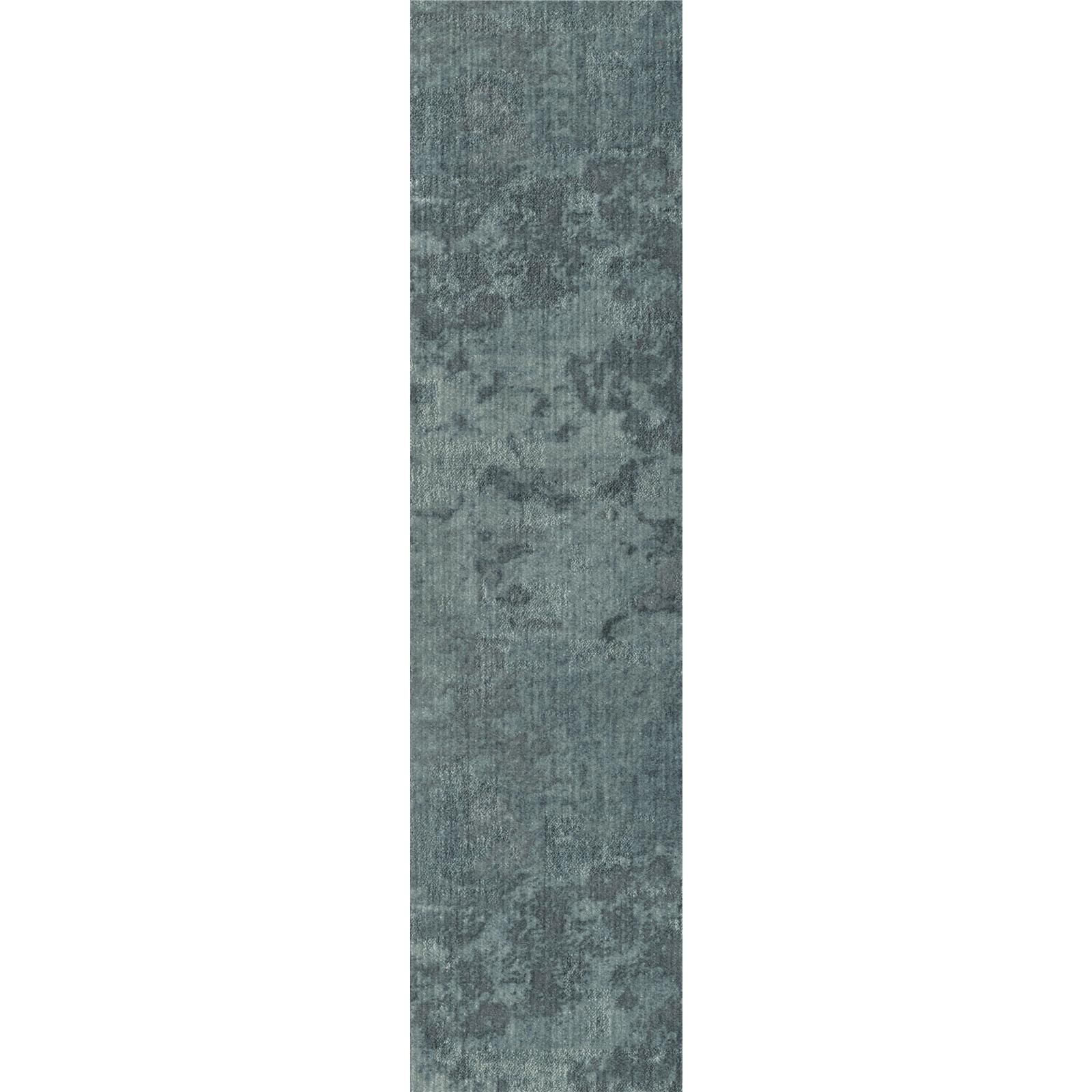 Teppichfliesen 25 x 100 cm selbsthaftend Infloor-Girloon Switch Grün 018-450 gemustert