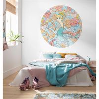 Selbstklebende Vlies Fototapete/Wandtattoo - Cinderella Pastel Dreams - Größe 125 x 125 cm
