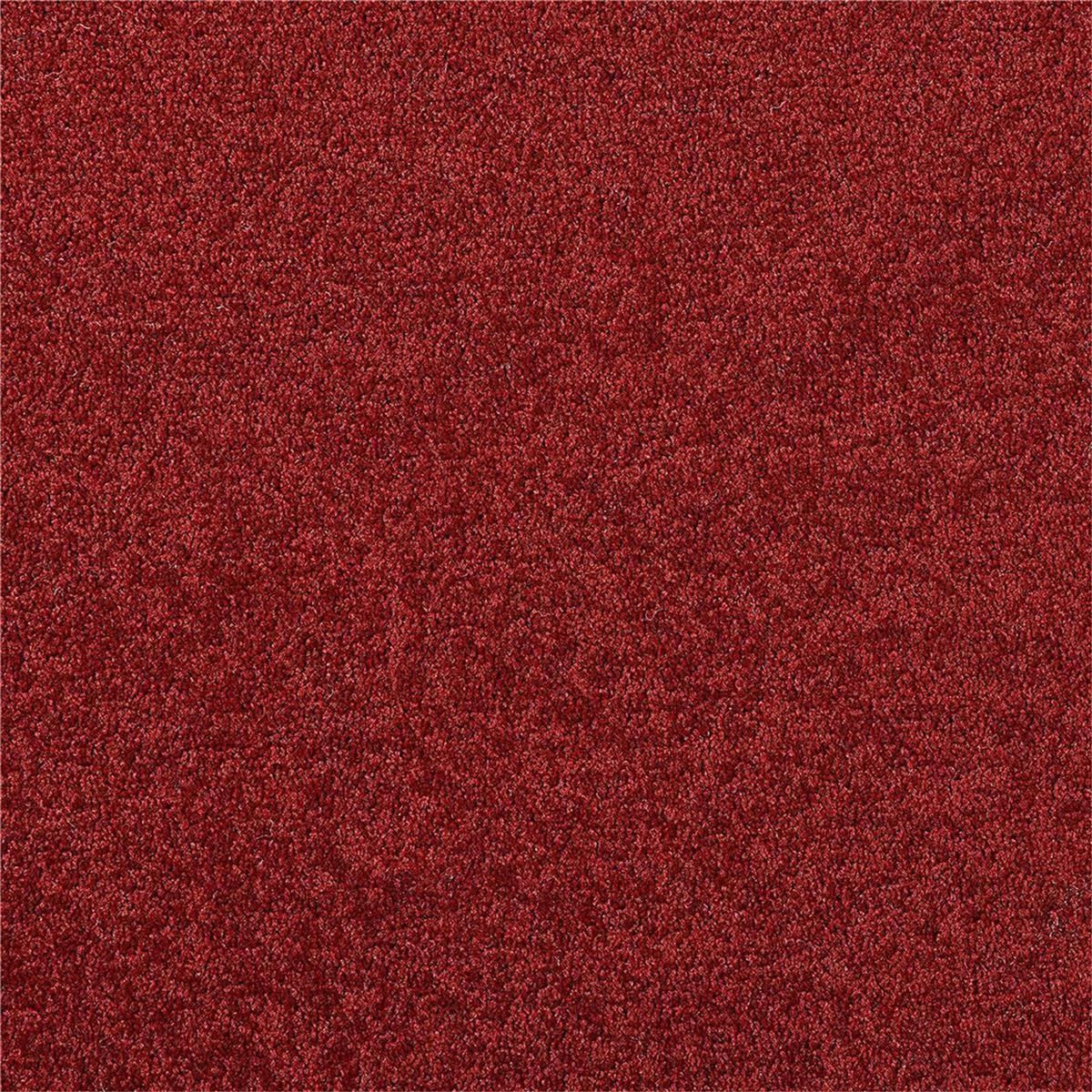 Teppichboden INFLOOR-GIRLOON Chiffon/Pearl Velours Rot 150 uni - Rollenbreite 400 cm