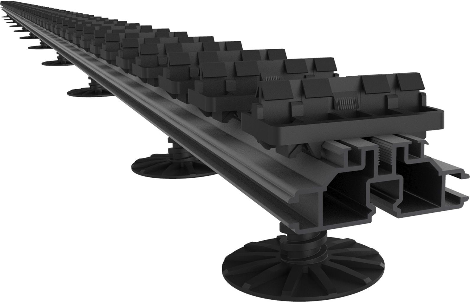 TOP RAIL-124 ALU Profil 24x63 mm 198,4 x 6,3 x 3 cm