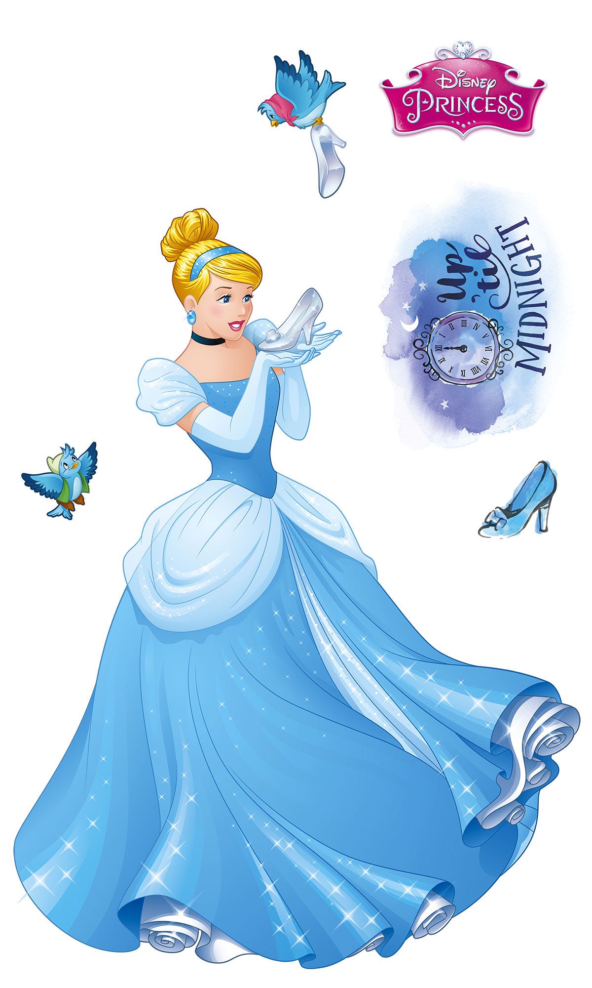 Selbstklebende Vlies Fototapete/Wandtattoo - Cinderella XXL - Größe 127 x 200 cm