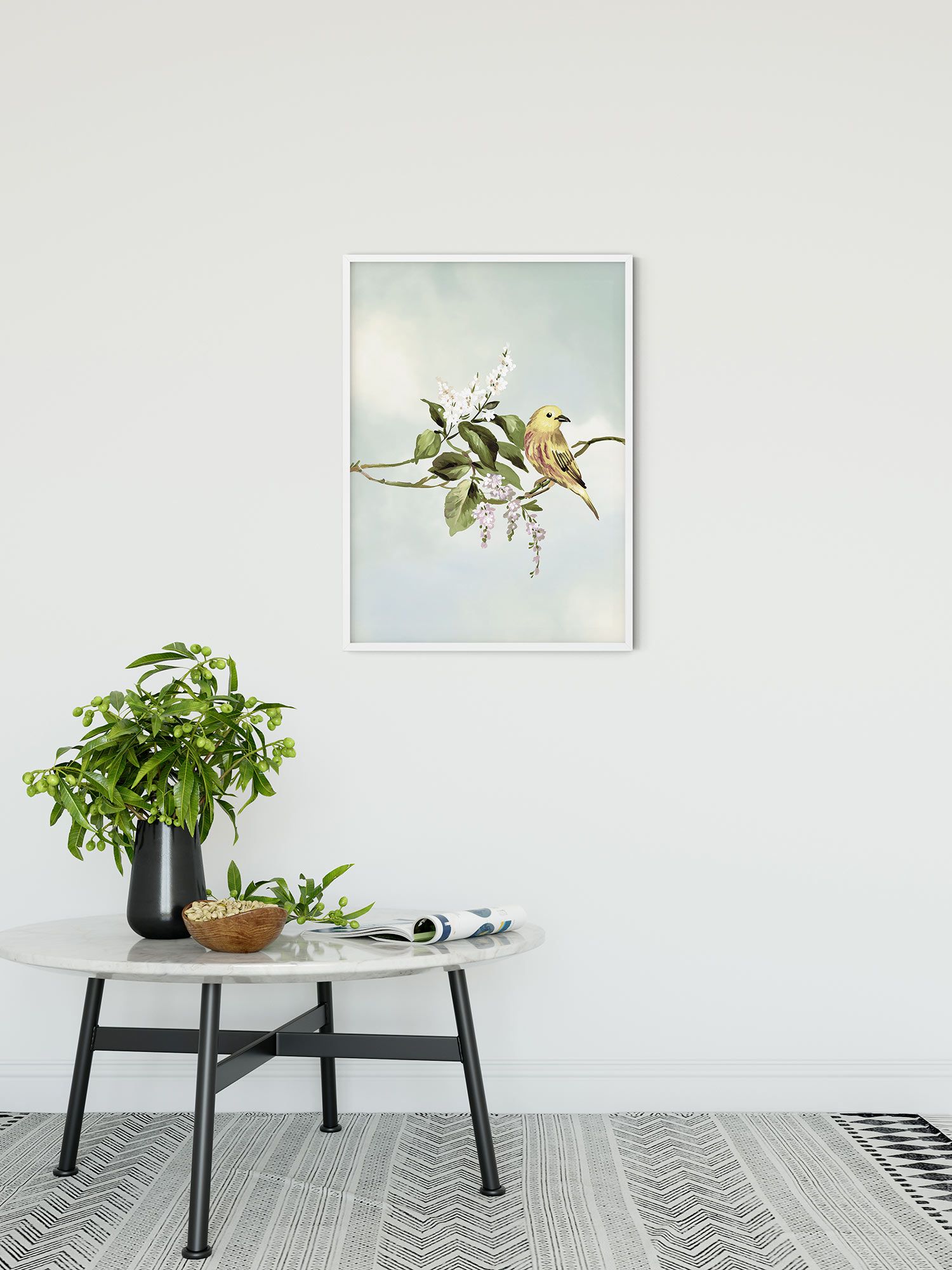 Komar Wandbild - Gazouillis des Oiseaux - Größe: 30 x 40 cm