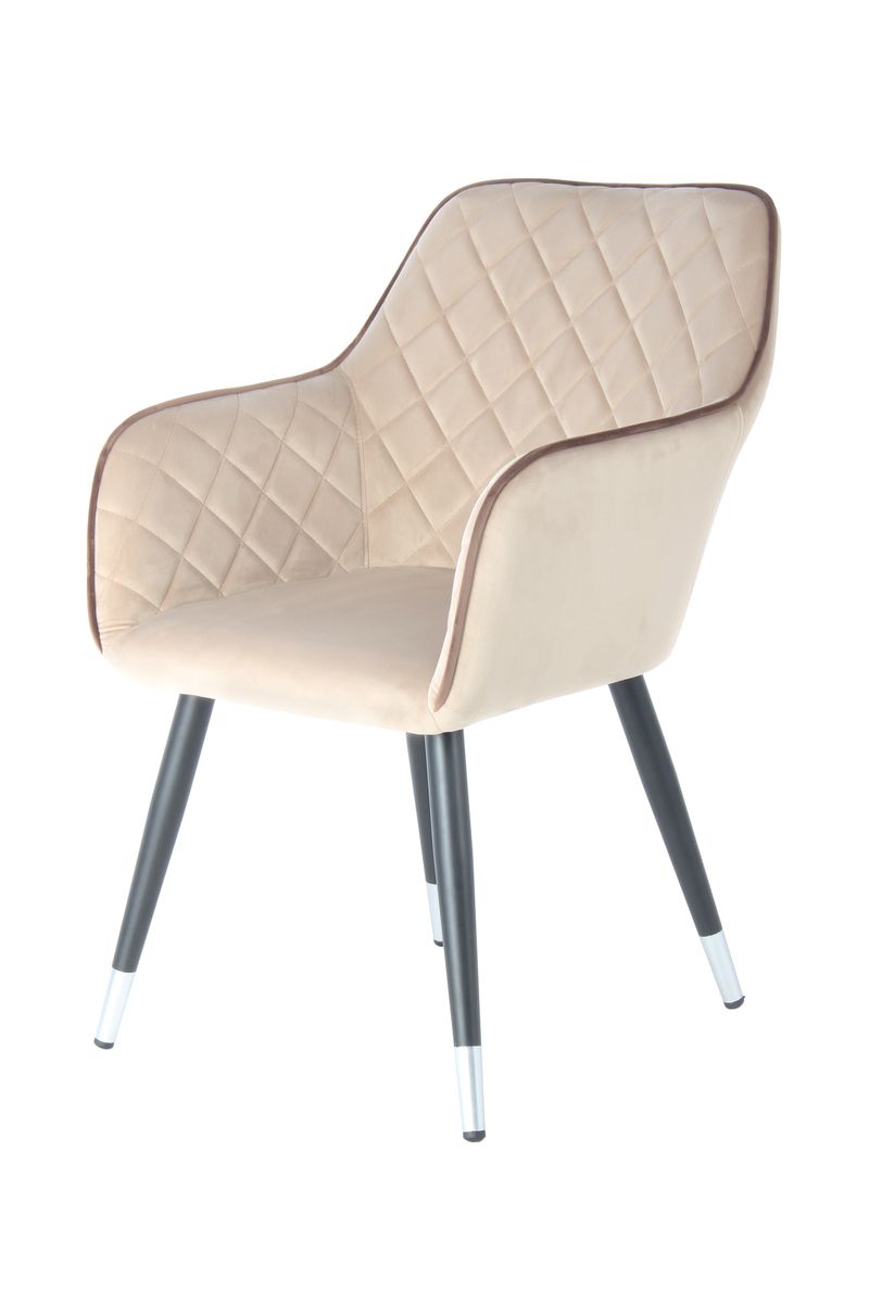 Stuhl Amino 625 Beige / Braun  - 61 cm (L) x 58,5 cm (B) x 86 cm (H)