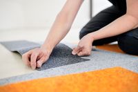 Teppichplanken 25 x 100 cm Nadelvlies FINETT DIMENSION p879204 Asphalt