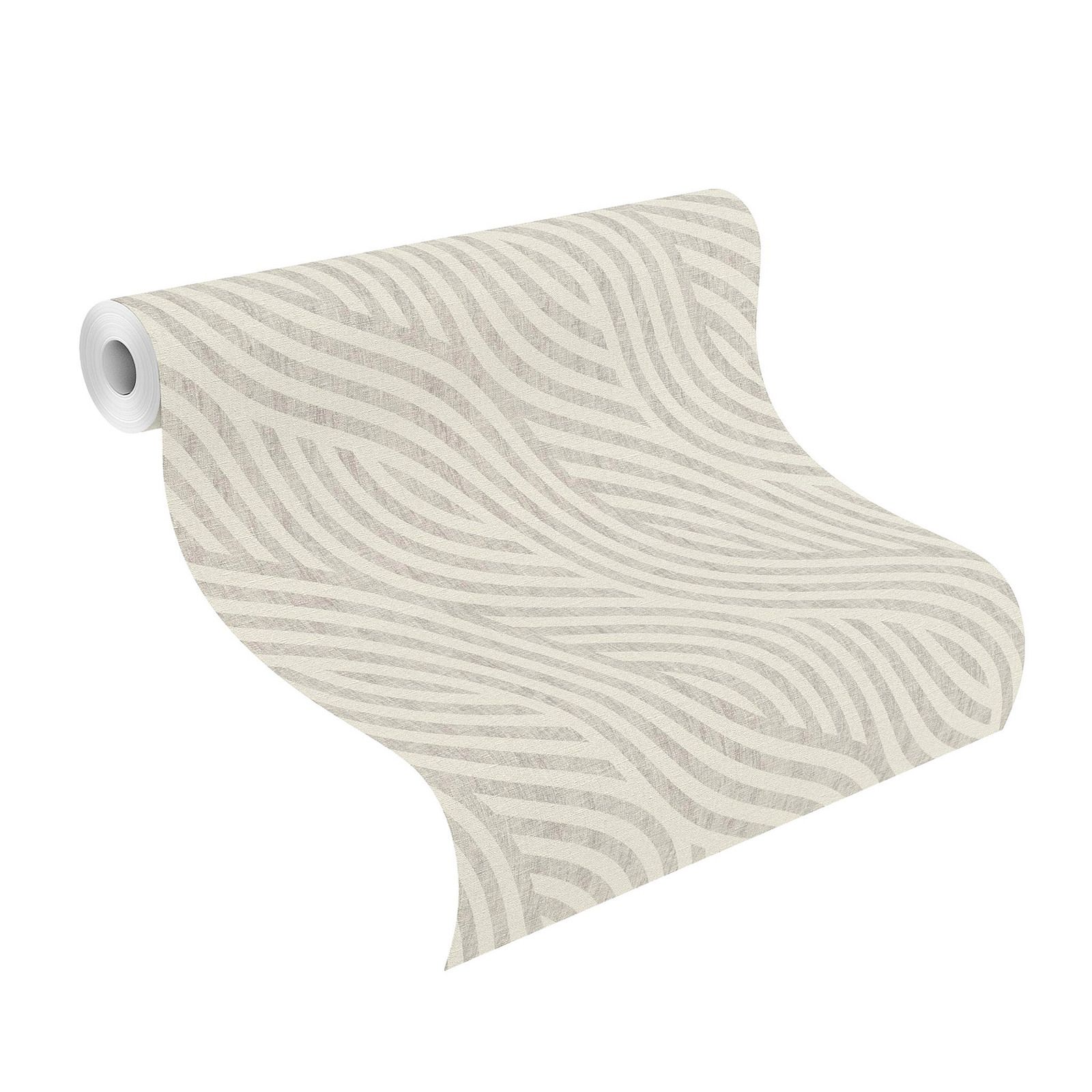Tapete Culture Grafisch Vinyltapete Greige gerader Ansatz 53 cm x 10,05 m