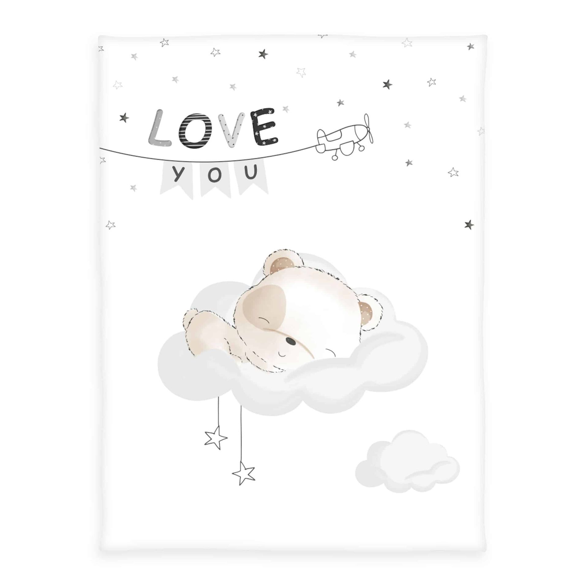 babybest® Kuscheldecke - Sleeping little Bear 75 x 100 cm