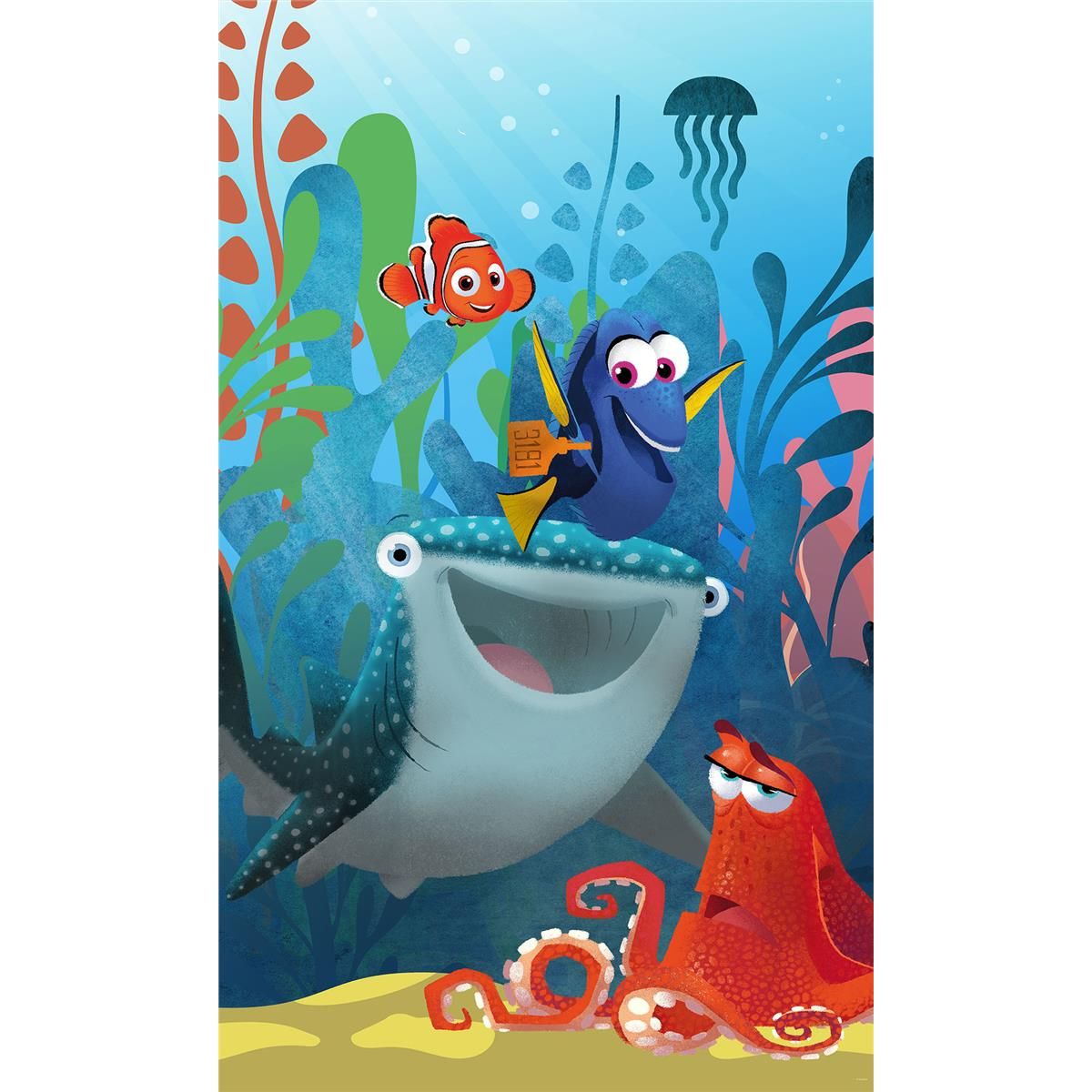 Vlies Fototapete - Finding Dory Aquarell - Größe 150 x 250 cm