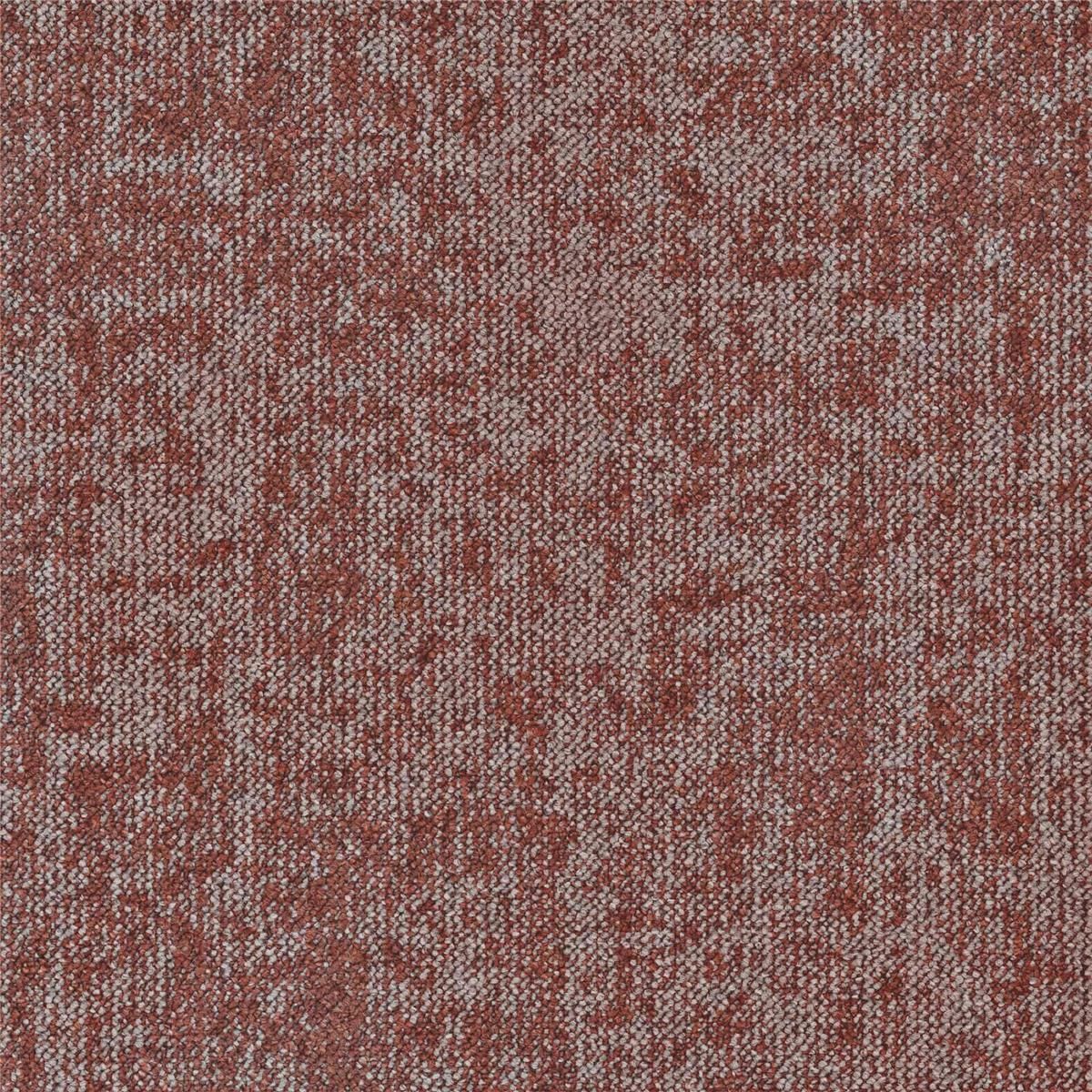 Teppichfliesen Desso Essence Roots AD08 2088 Rot Mittel Schlinge strukturiert 50 x 50 cm