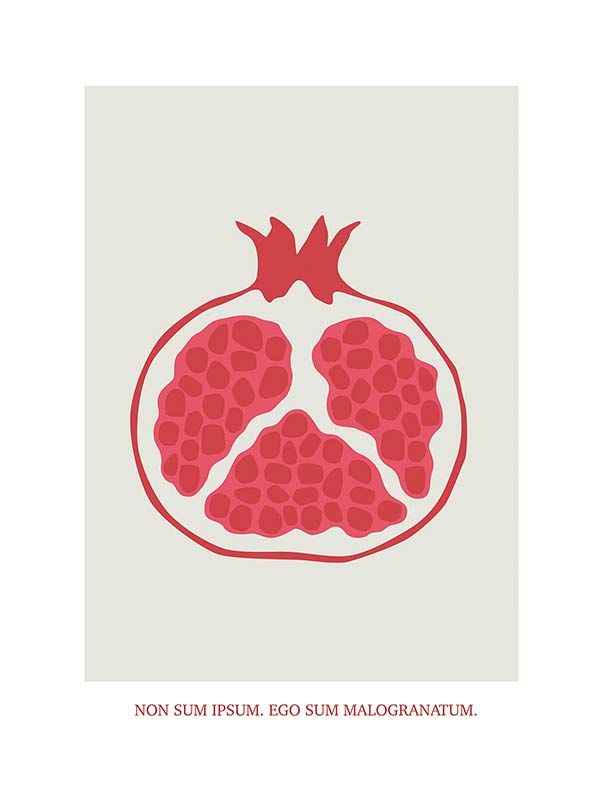 Komar Wandbild - Cultivated Pomegranate  - Größe: 30 x 40 cm