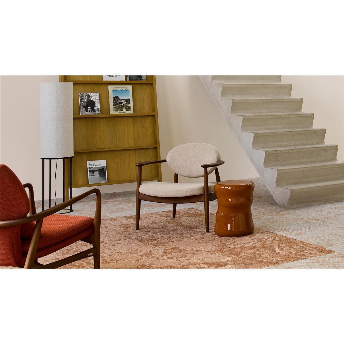 Teppichfliesen Desso Grezzo Vivid AD05 6202 Gelb Mittel Schlinge strukturiert 50 x 50 cm