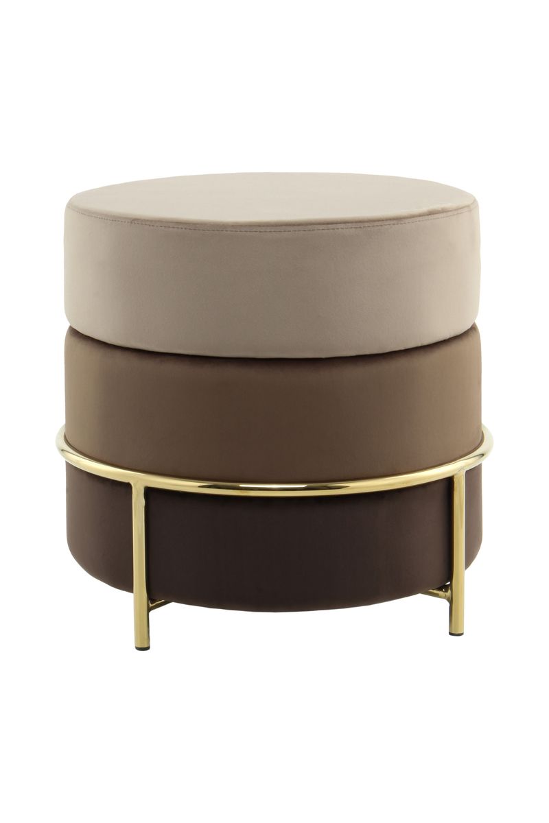 Hocker Matilda 125 Braun - 48,5 cm (L) x 48,5 cm (B) x 46 cm (H)