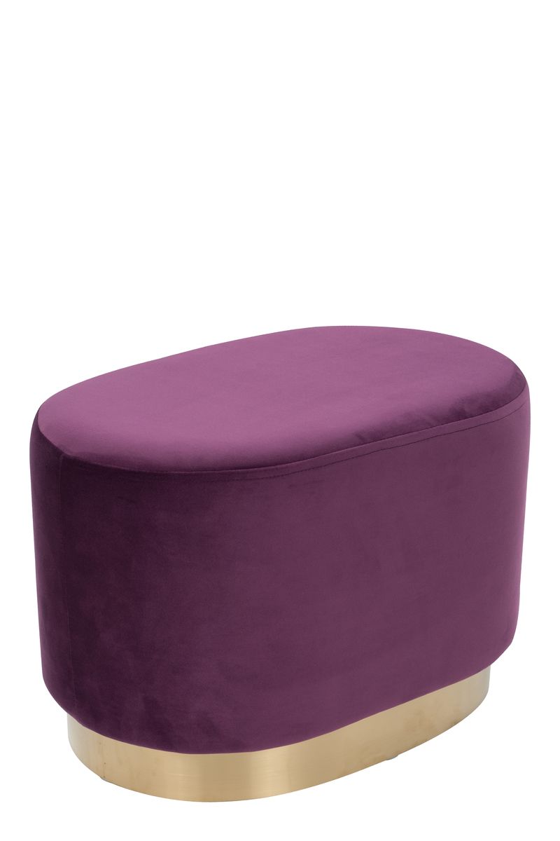 Hocker Nano 410 Violett - 55 cm (L) x 35,5 cm (B) x 43 cm (H)