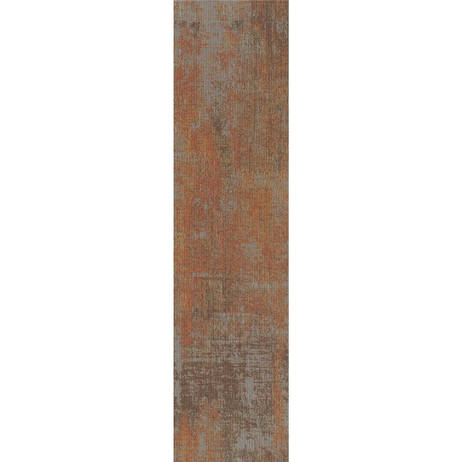 Teppichfliesen 25 x 100 cm selbsthaftend Infloor-Girloon Switch Braun 014-230 gemustert