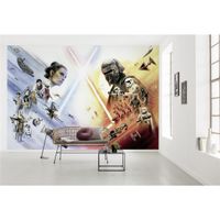 Papier Fototapete - STAR WARS EP9 Movie Poster Wide - Größe 368 x 254 cm