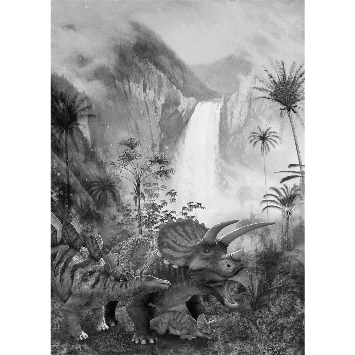Vlies Fototapete - Jurassic Waterfall - Größe 200 x 280 cm