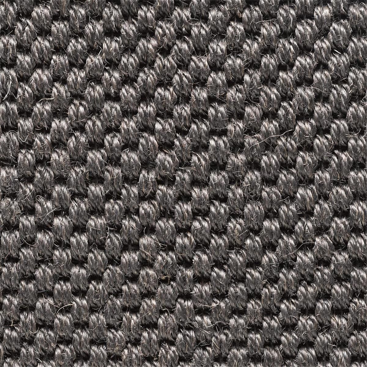 Sisal Teppichboden Bouclé Anthrazith 9004 Tigra ITC uni - Rollenbreite 400 cm