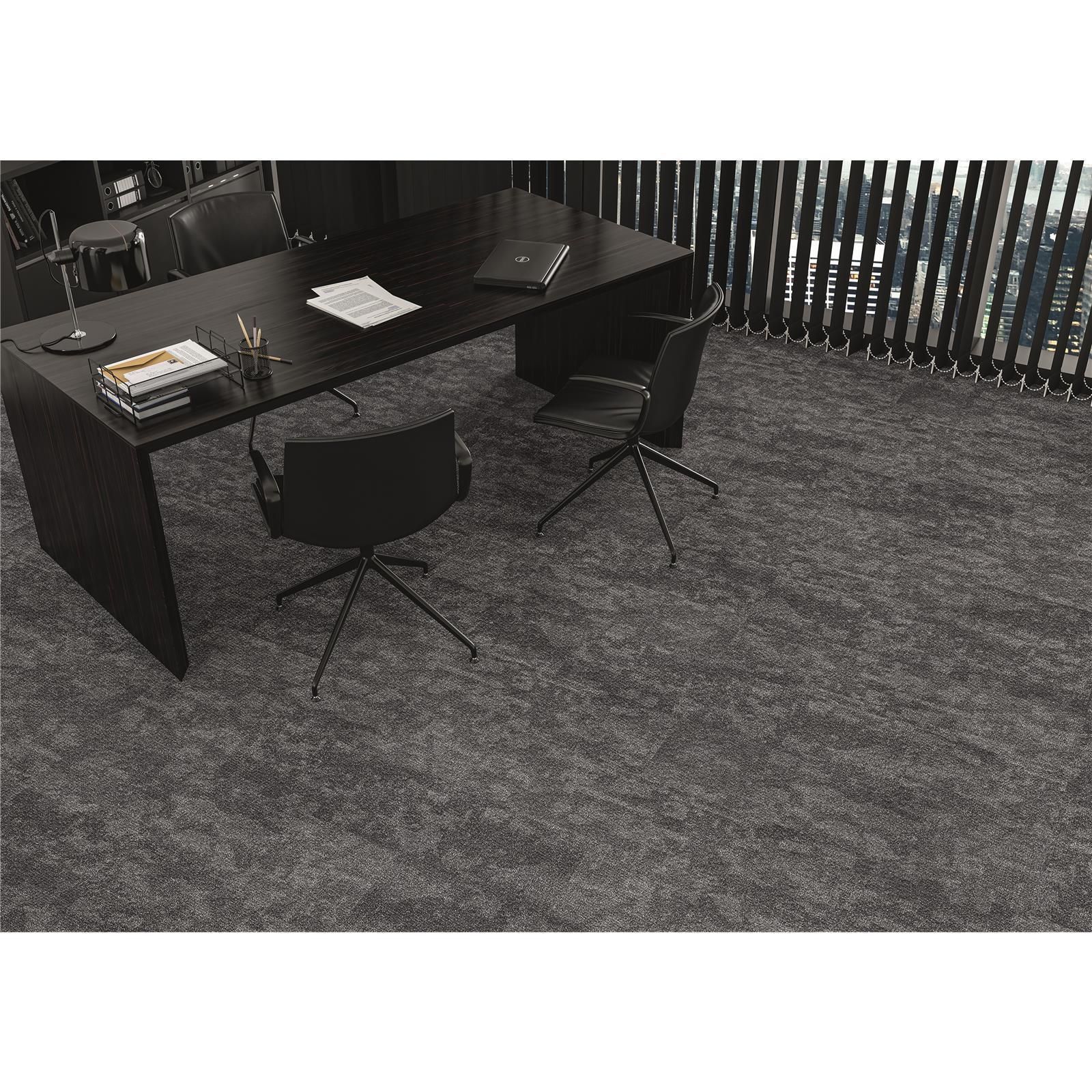 Teppichfliesen 25 x 100 cm selbsthaftend INFLOOR-GIRLOON Cover/Vario Grau 009-575 gemustert