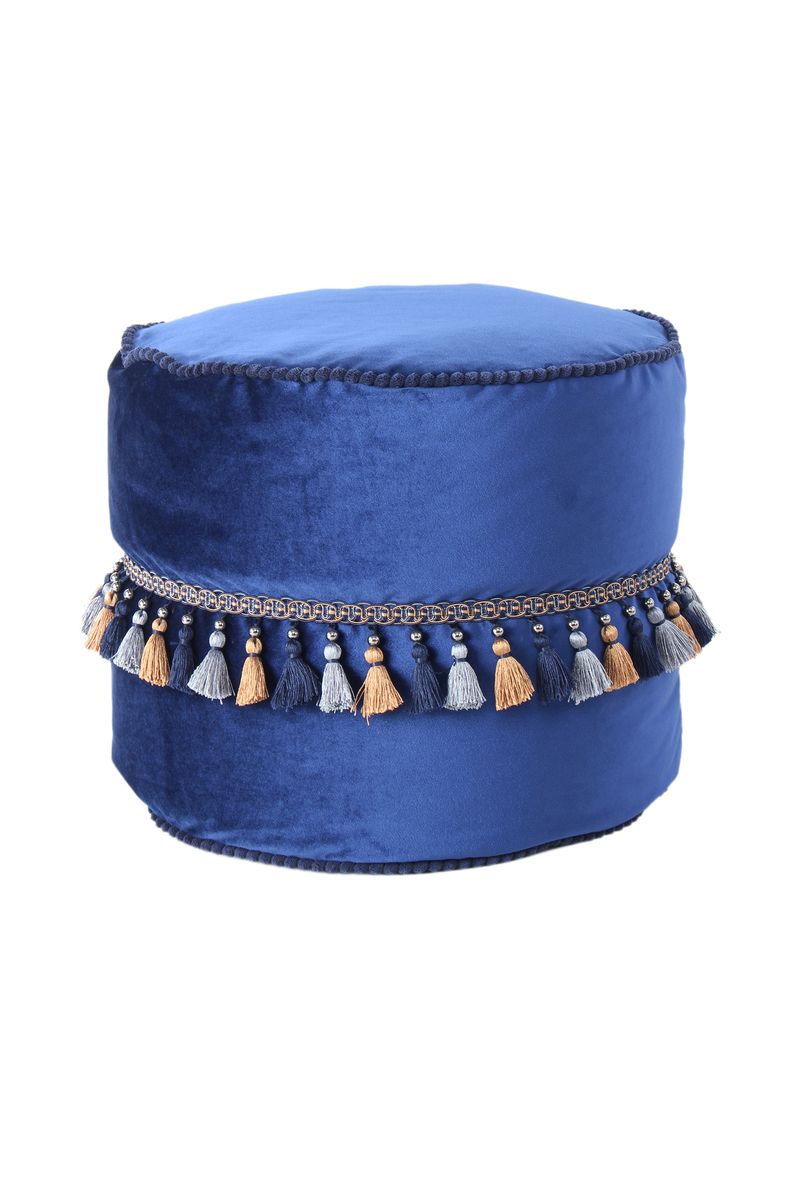 Pouf Taj Mahal 225 Blau - 45 cm (L) x 45 cm (B) x 38 cm (H)