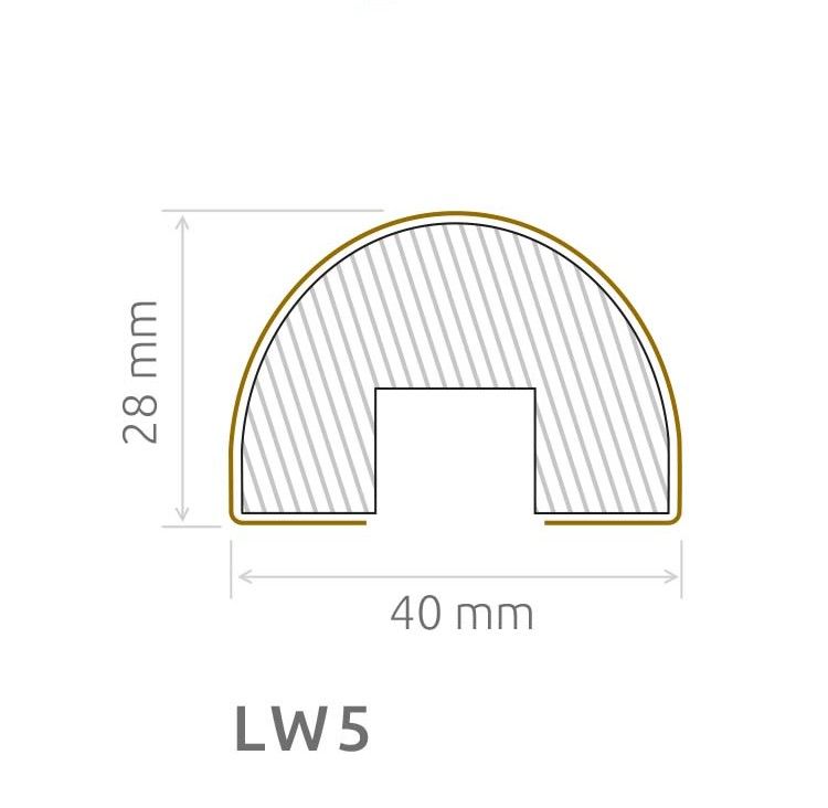 Wand- Akustikpaneel Sonoma Trapez mit 6 Lamellen V1 B/H 48,4 cm / 275 cm