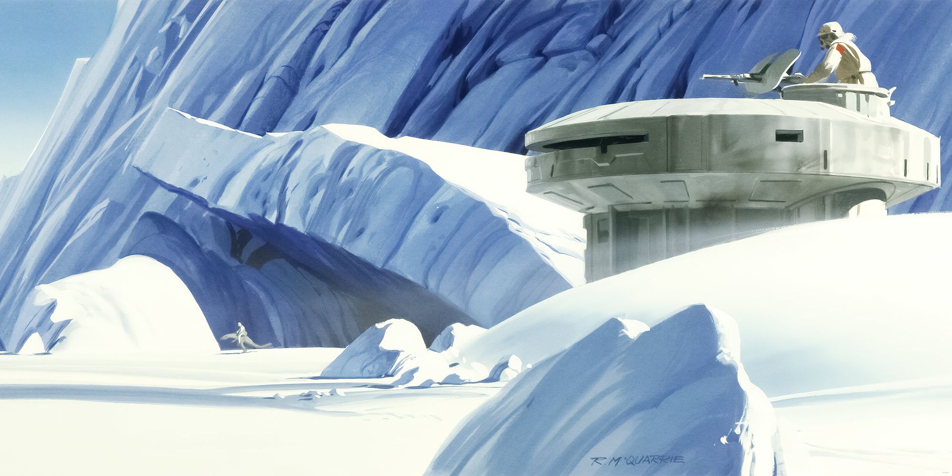 Vlies Fototapete - Star Wars Classic RMQ Hoth Echo Base - Größe 500 x 250 cm