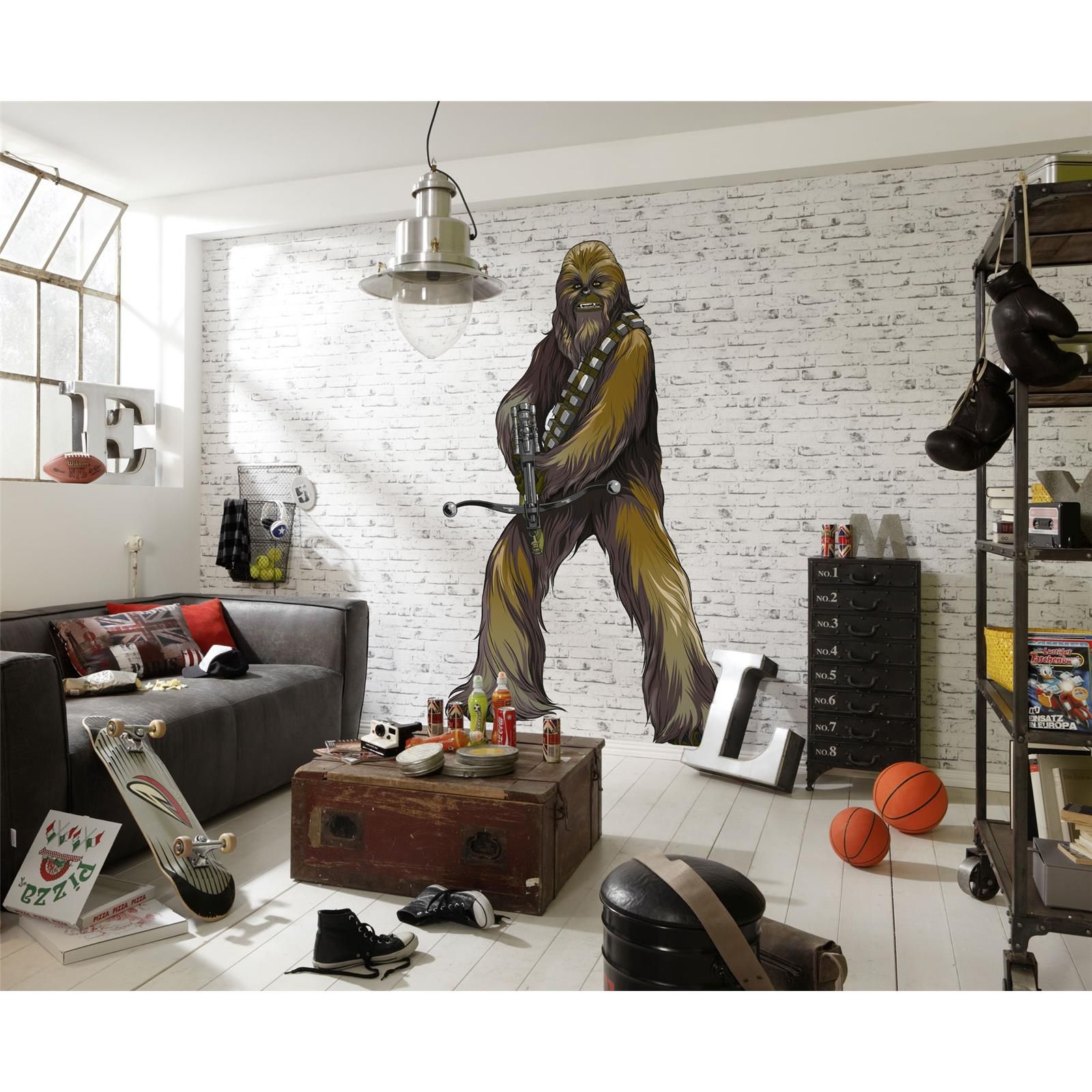 Selbstklebende Vlies Fototapete/Wandtattoo - Star Wars XXL Chewbacca - Größe 127 x 200 cm