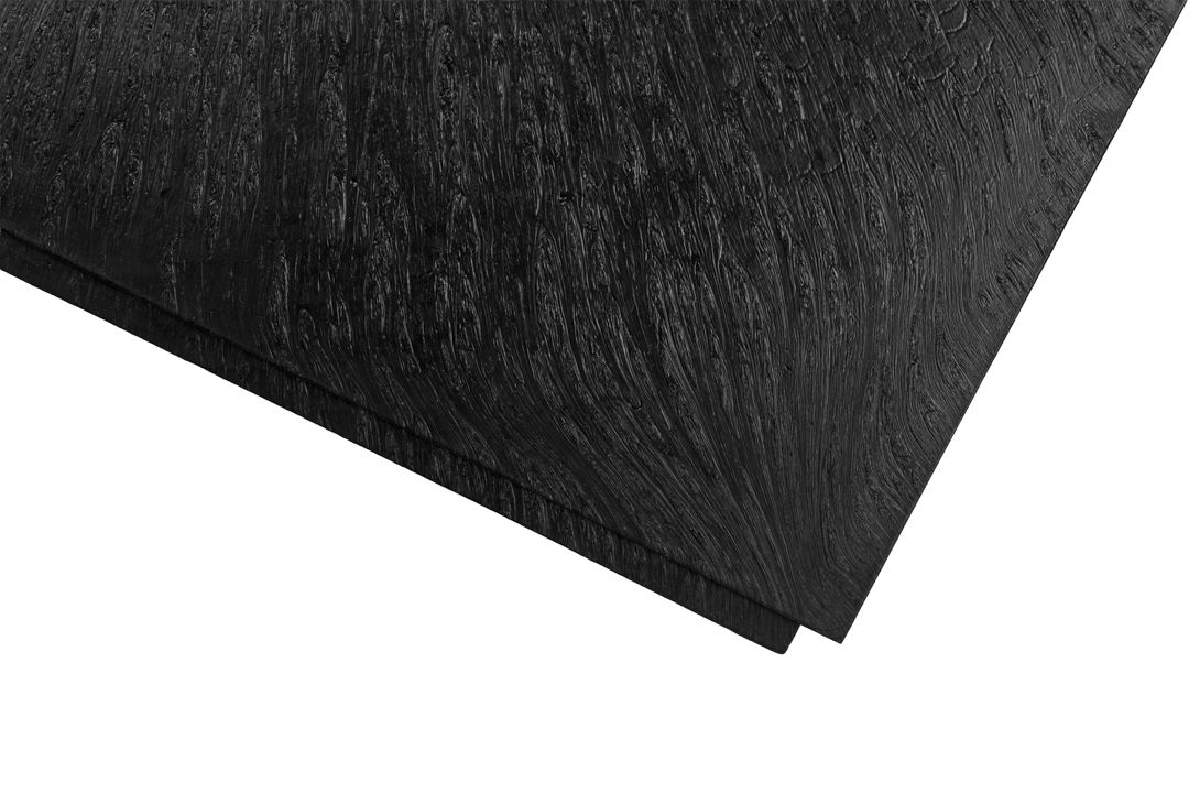 PVC-Bodenfliese BTB Basic 490 x 490 mm, 10 mm Schwarz