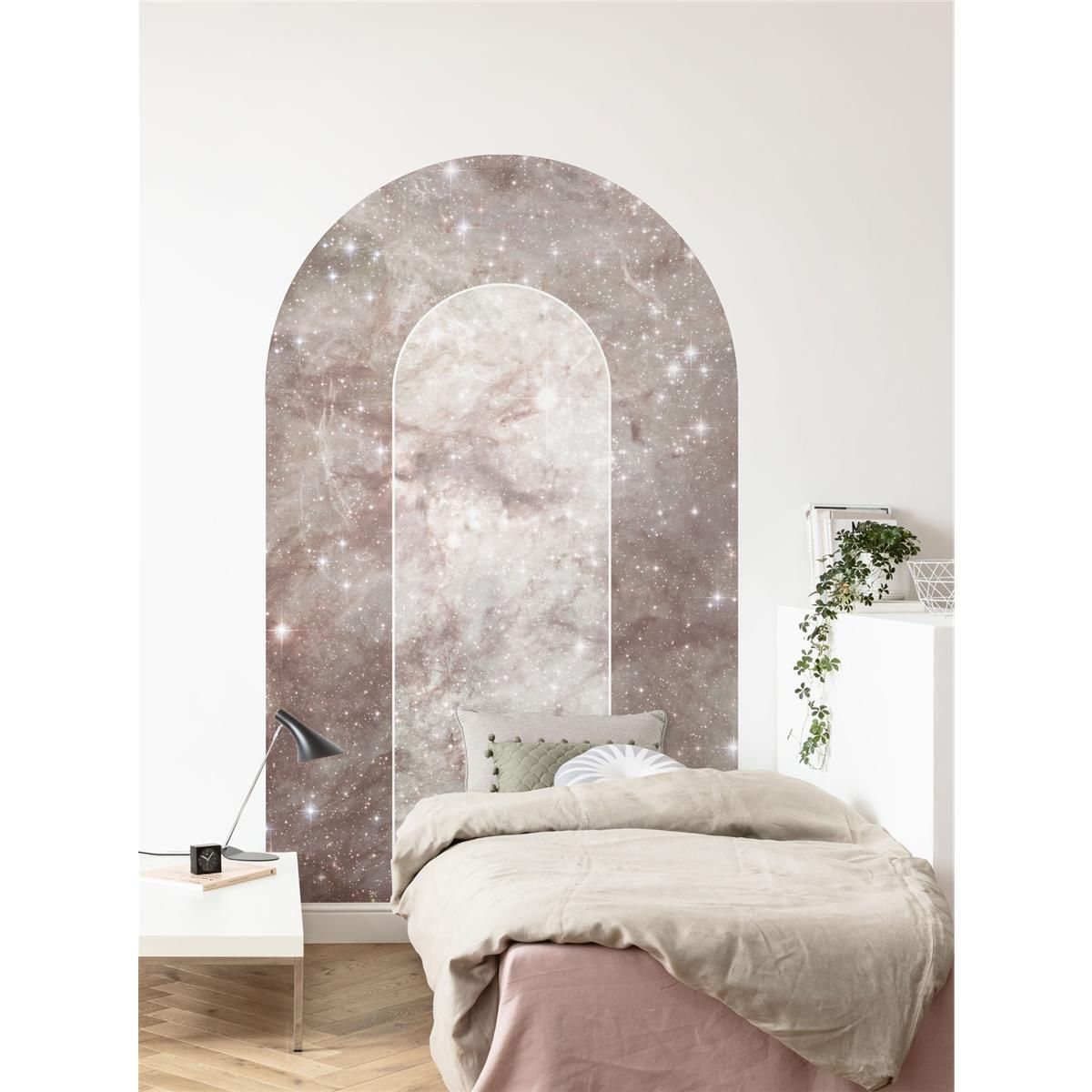 Selbstklebende Vlies Fototapete/Wandtattoo - Mauve Diamond - Größe 127 x 200 cm