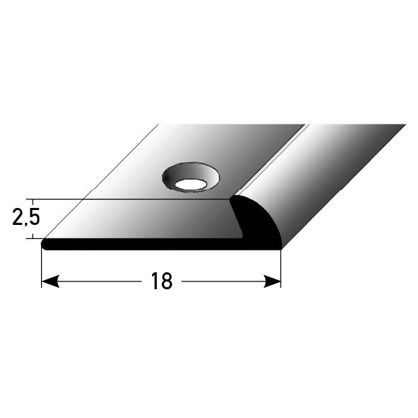 Einfass-Schiene 2,5 mm goldfarb. 667667 270cm 270 x 1,8 cm