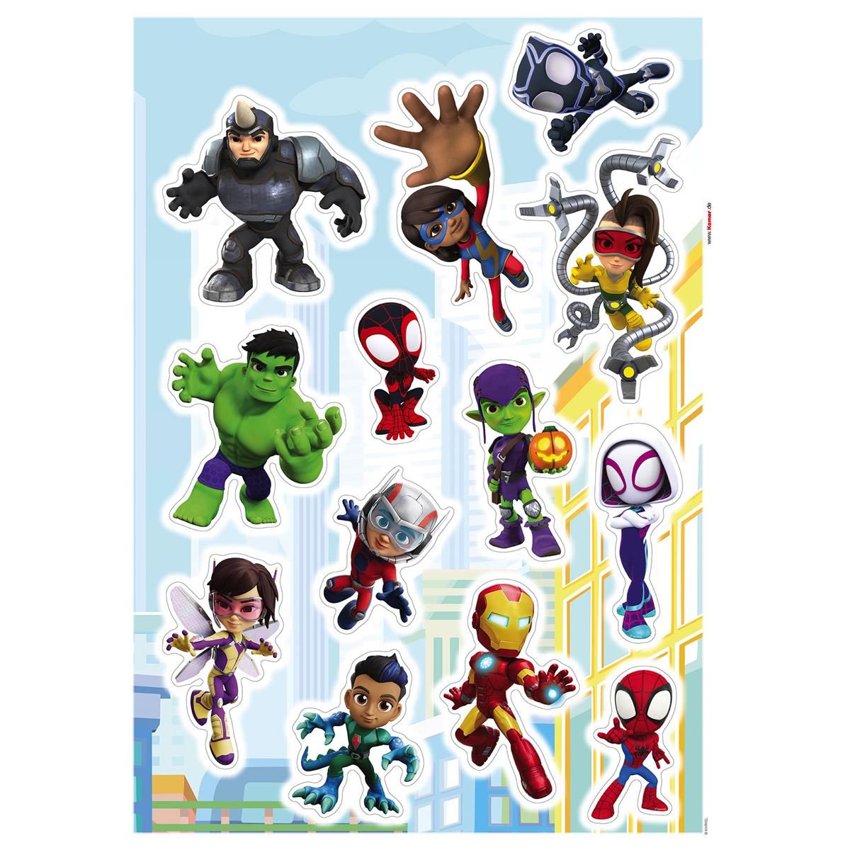 Wandtattoo - Spidey and Friends - Größe 50 x 70 cm