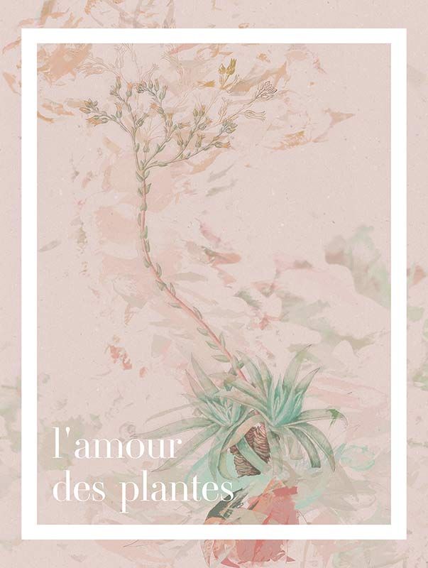 Komar Wandbild - L'amour des plantes  - Größe: 30 x 40 cm