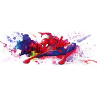 Papier Fototapete - Spider-Man Graffiti Art - Größe 368 x 127 cm