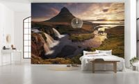 Vlies Fototapete - Guten Morgen auf Isländisch - Größe 400 x 250 cm