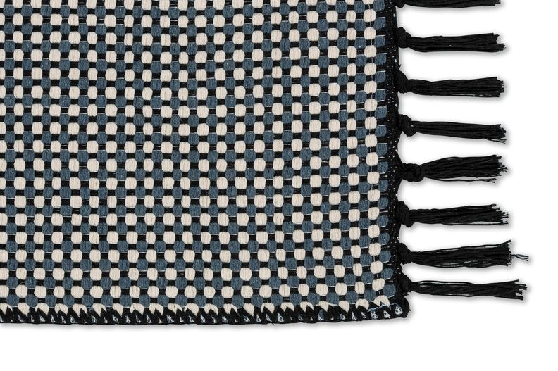 Teppich COTTAGE Schwarz - 120 cm x 180 cm