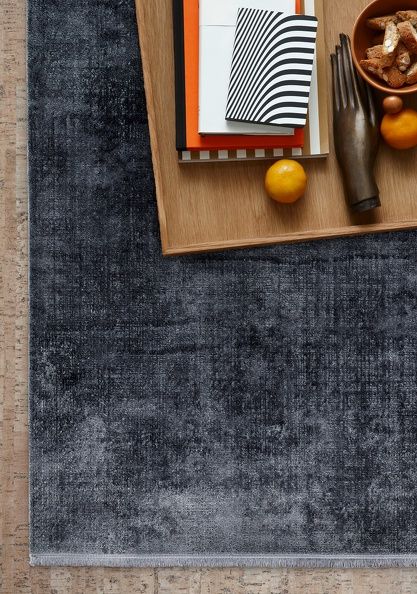 Teppich VELVET Dunkelgrau - 200 cm x 290 cm