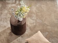 Teppichboden Handgewebt Velvet Off-White 19003 Monza ITC uni - Rollenbreite 400 cm
