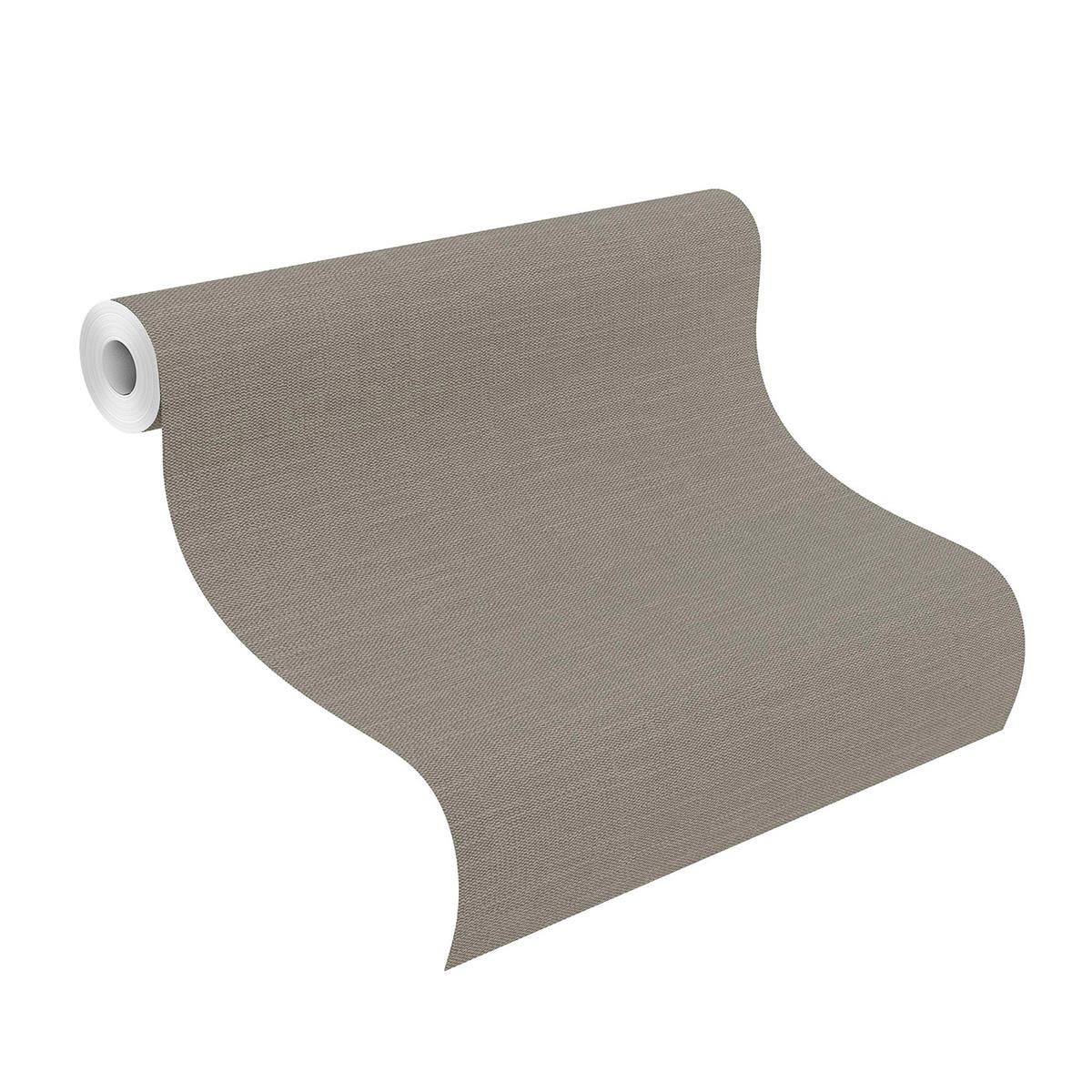 Tapete Basic universell Strukturtapete Steingrau ansatzfrei 53 cm x 10,05 m
