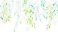 Vlies Fototapete - Summer Leaves  - Größe 350 x 250 cm