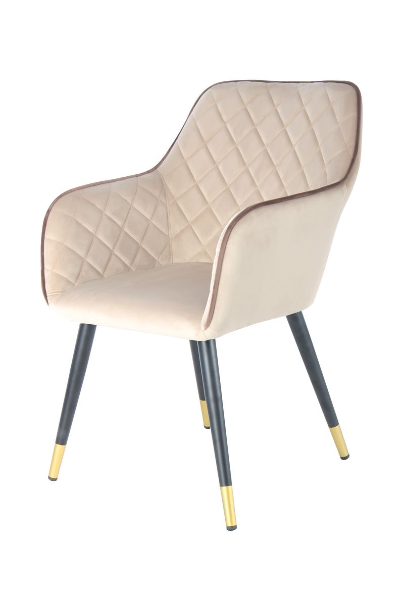 Stuhl Amino 525 Beige / Braun  - 61 cm (L) x 58,5 cm (B) x 86 cm (H)