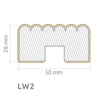 Wand- Akustikpaneel schwarz mit 6 Lamellen V1 B/H 48,4 cm / 275 cm
