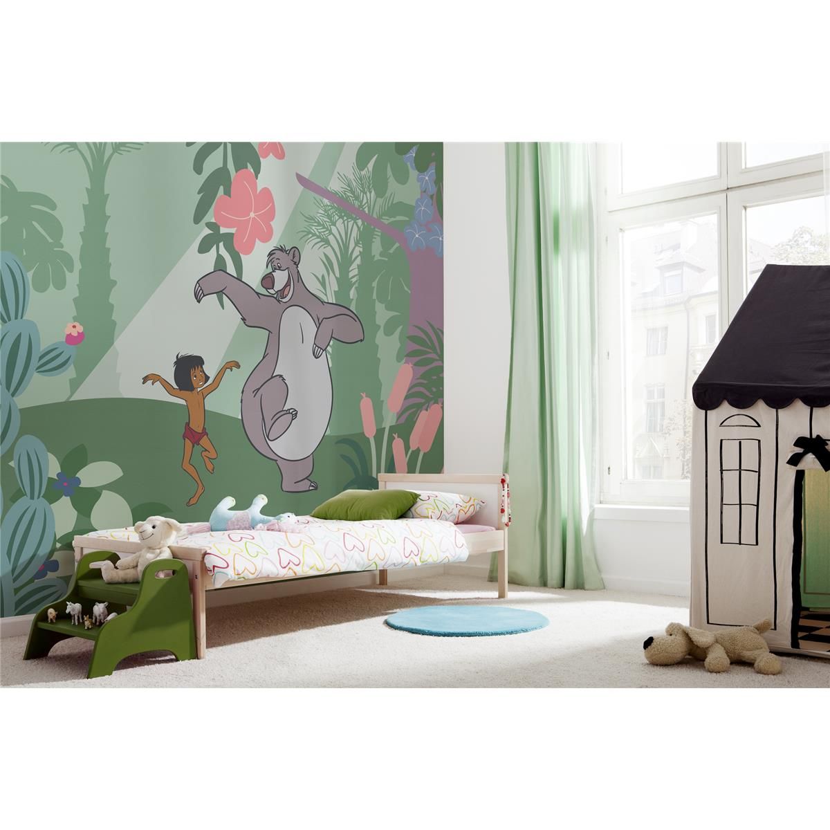Vlies Fototapete -Jungle Book Just Kidding - Größe 300 x 250 cm