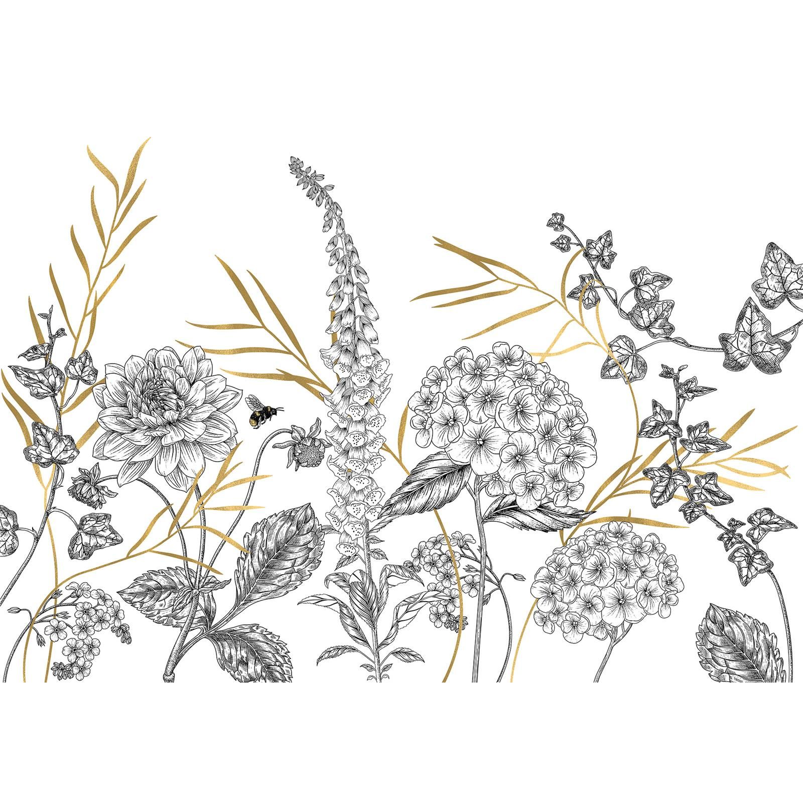Vlies Fototapete - Bumble Bee - Größe 400 x 280 cm