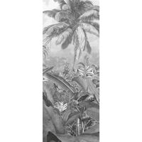 Vlies Fototapete - Amazonia Black and White Panel  - Größe 100 x 250 cm