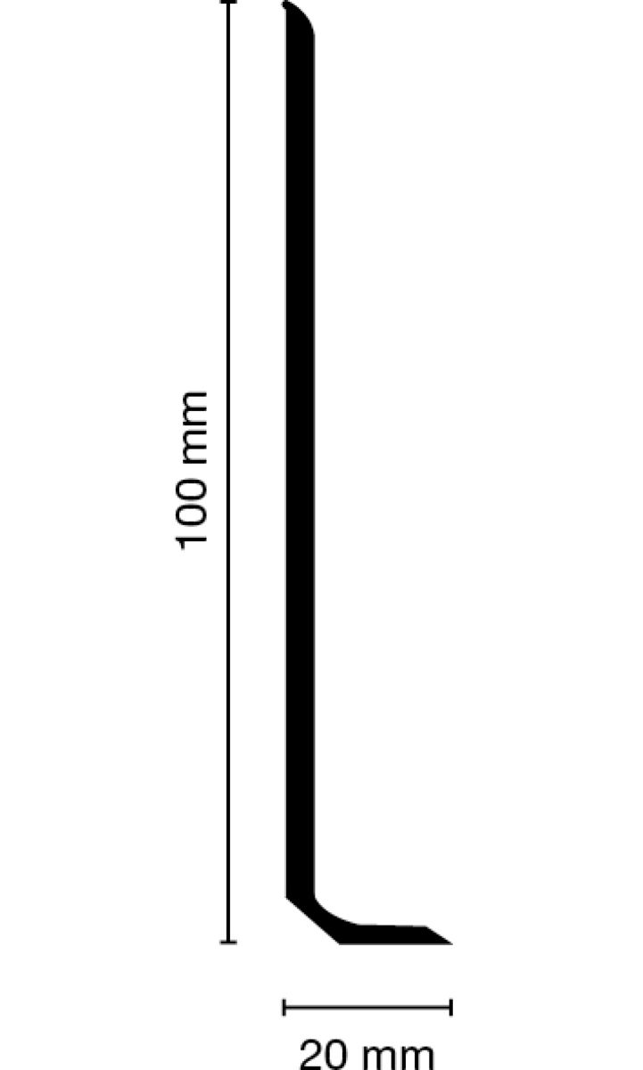 Döllken WL 100 Weichsockelleiste 146 dunkelgrau 5000 cm