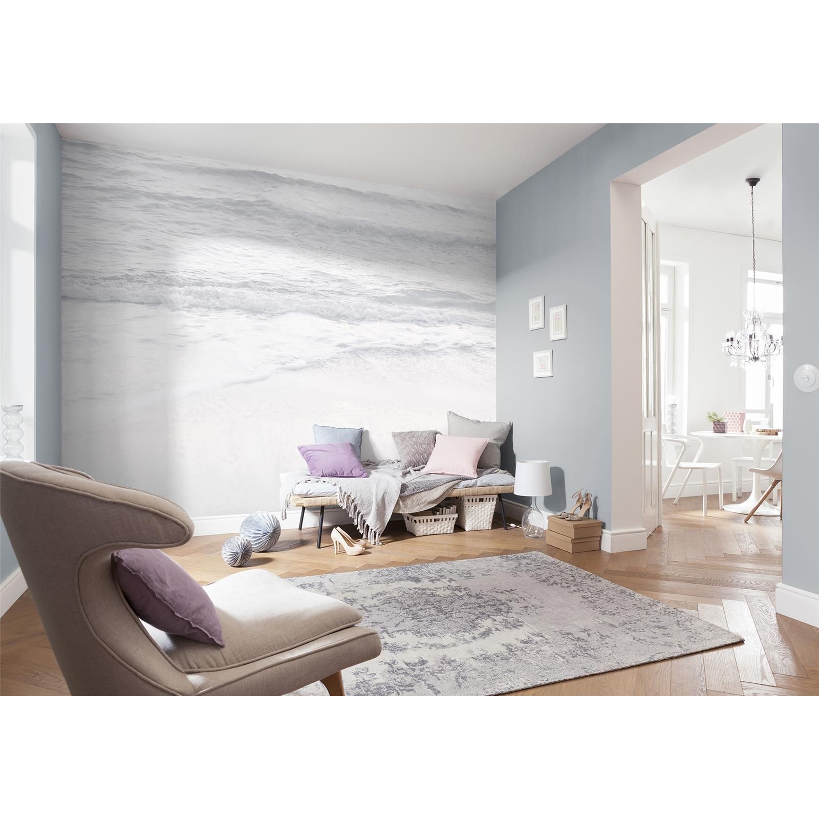 Vlies Fototapete - Silver Beach - Größe 400 x 280 cm
