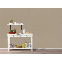 Tapete Basic universell Vinyltapete Hellbraun ansatzfrei 53 cm x 10,05 m