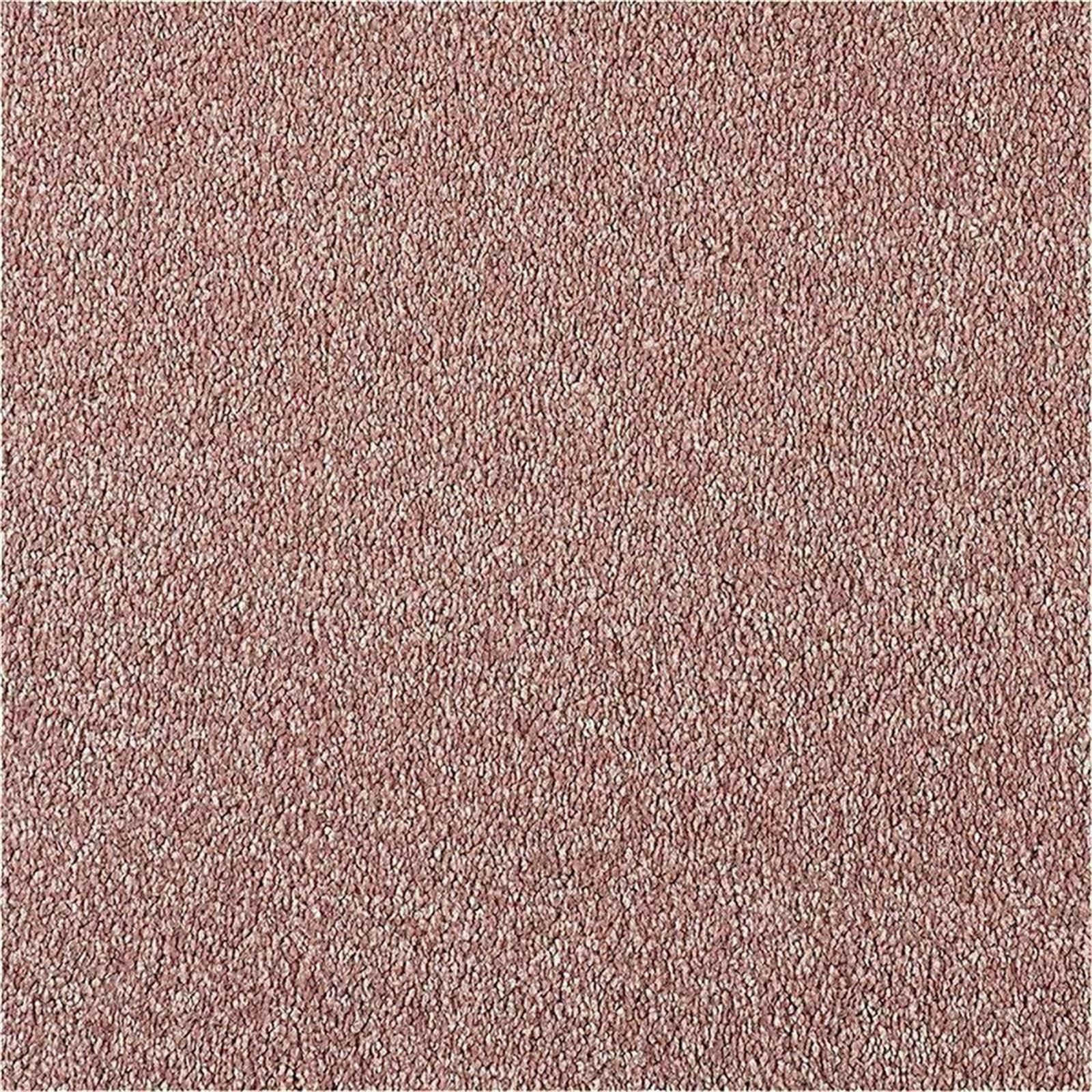 Teppichboden Infloor-Girloon Chill-Wave Frisé Rose 121 uni - Rollenbreite 400 cm
