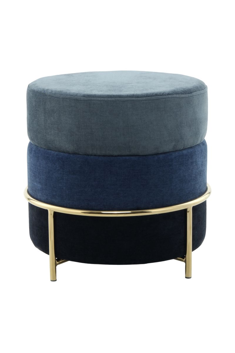 Hocker Matilda 225 Blau - 48,5 cm (L) x 48,5 cm (B) x 46 cm (H)