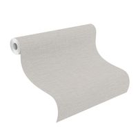 Tapete Basic universell Strukturtapete Hellgrau ansatzfrei 53 cm x 10,05 m