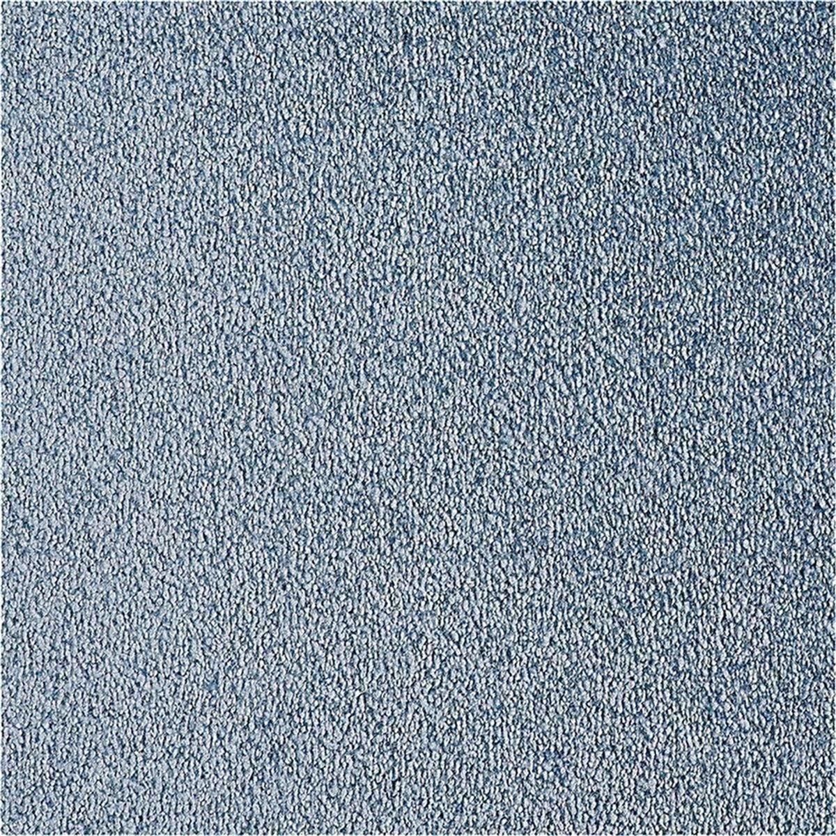 Teppichboden Infloor-Girloon Cosy Velours Blau 321 uni - Rollenbreite 400 cm